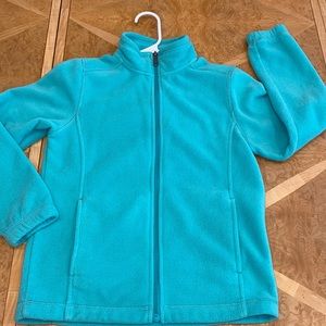 White Sierra Girls Full Zip Fleece Jacket Size Medium